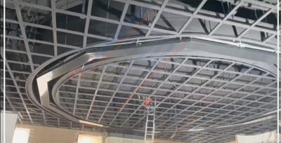 Дымозащитная штора Гармошка FireTechnics Круглая Е 60 для спортивного объекта